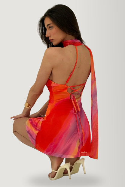 Vestido Pink Orange